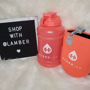 Hot Coral Hydrojug PLUS sleeve! NWOT